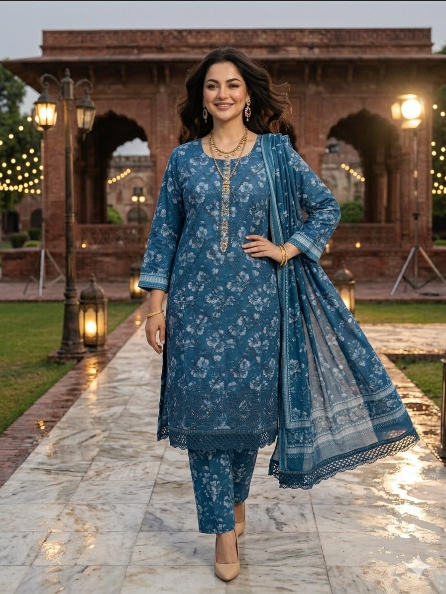 3PC Digital Lawn Suit